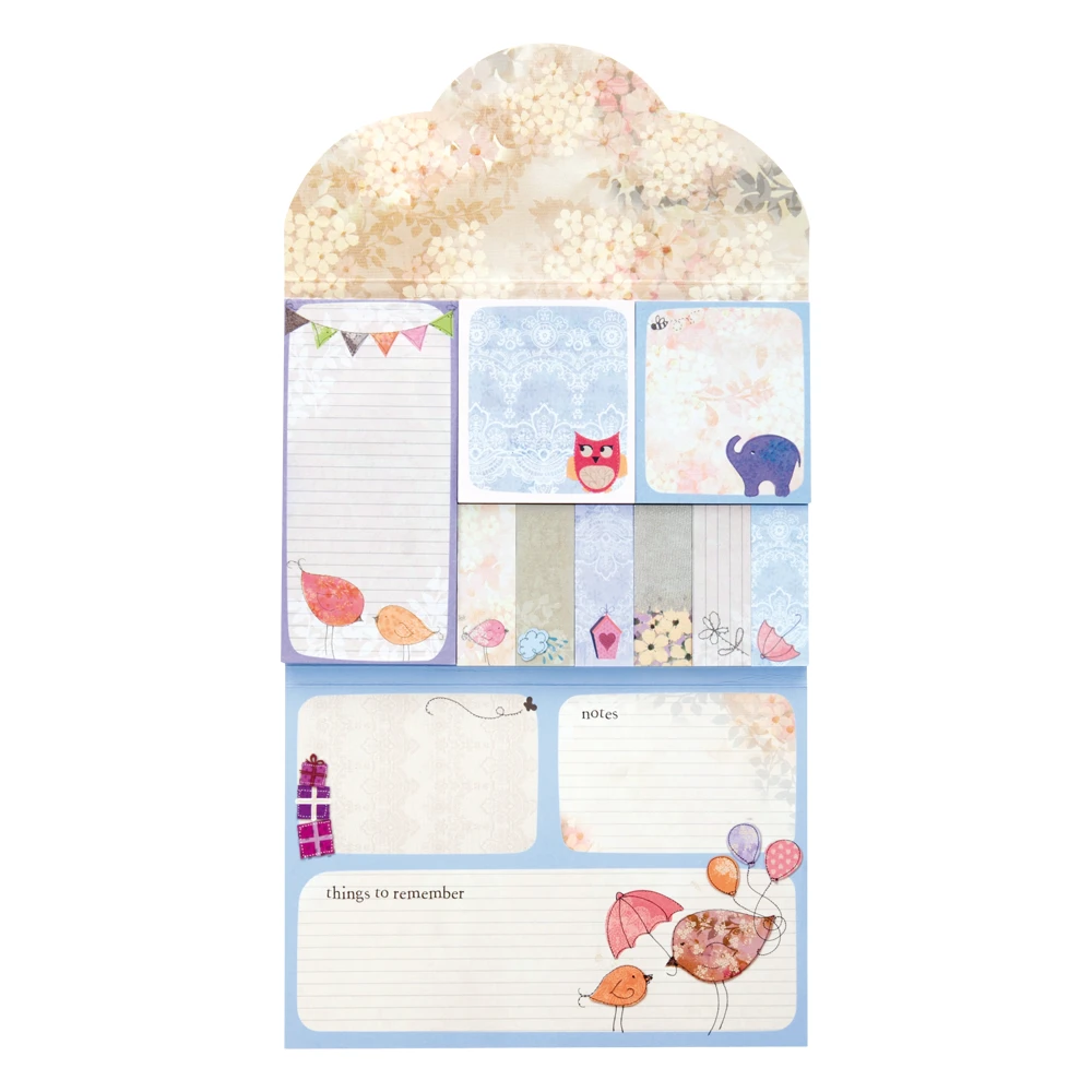 Little Blossom sticky notes wallet