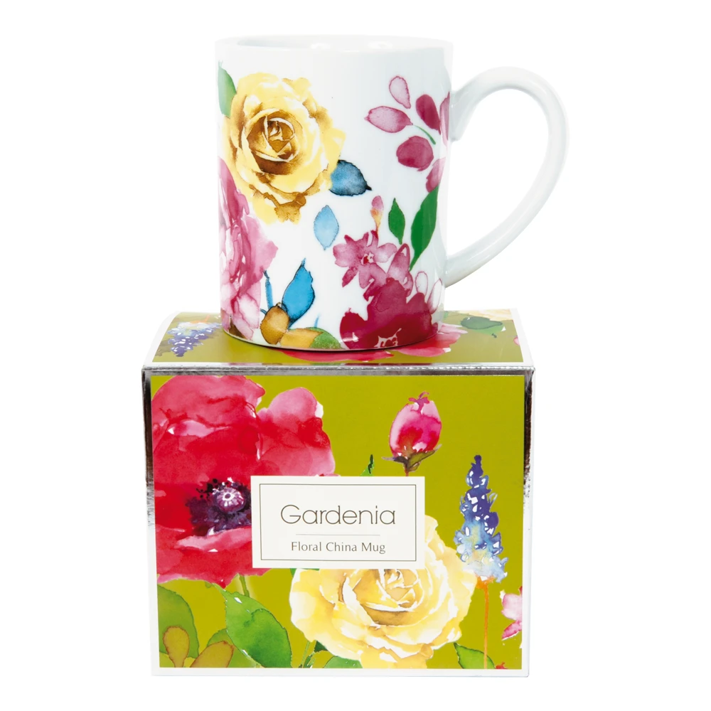 Gardenia Floral China mug