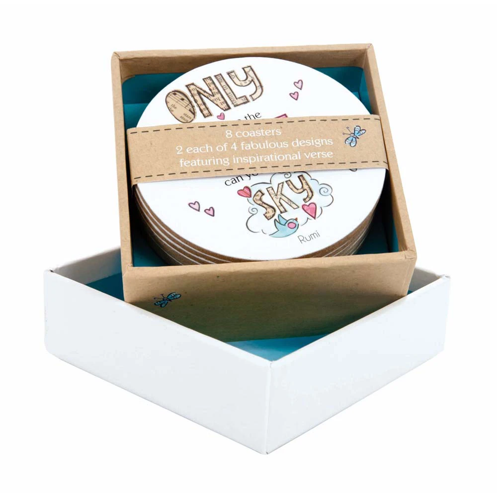 Words of a Feather Coasters set